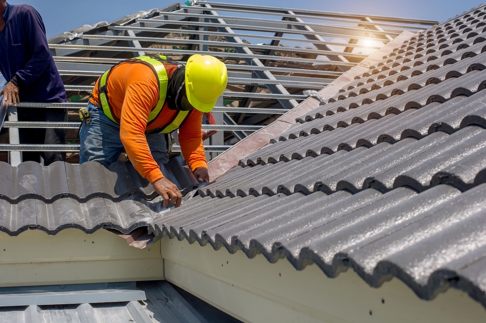 Re-battening and sarking during a metal-to-tile conversion