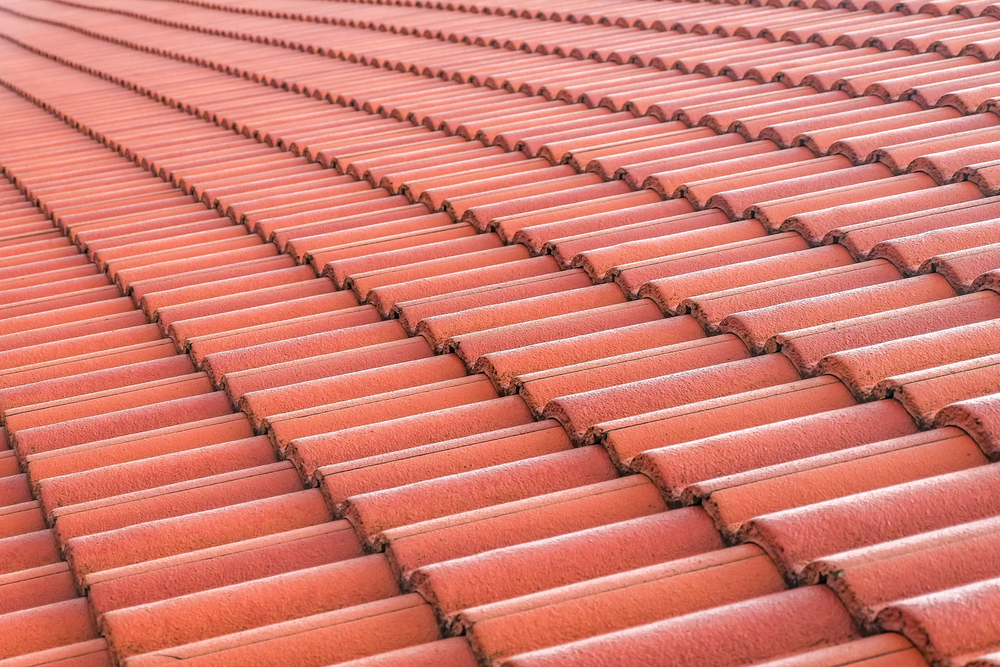 Roof repair work on a Ormeau tile roof
